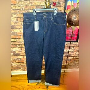 Banana Republic Premium Denim Mid-Rise Jeans Size 32 Girlfriend NWT